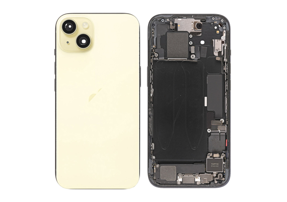 Replacement For iPhone 15 Back Cover Full Assembly-Yellow