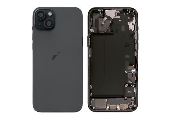 Replacement For iPhone 15 Plus Back Cover Full Assembly-Black