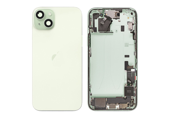 Replacement For iPhone 15 Plus Back Cover Full Assembly-Green