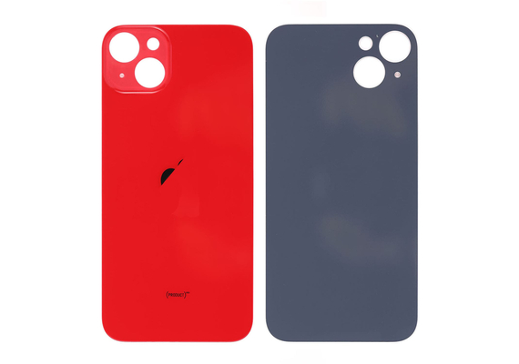 Replacement For iPhone 14 Plus Back Cover Glass-Red