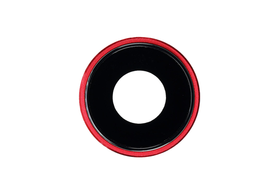 Replacement for iPhone XR Rear Facing Camera Lens with Bezel - Red (After Market)