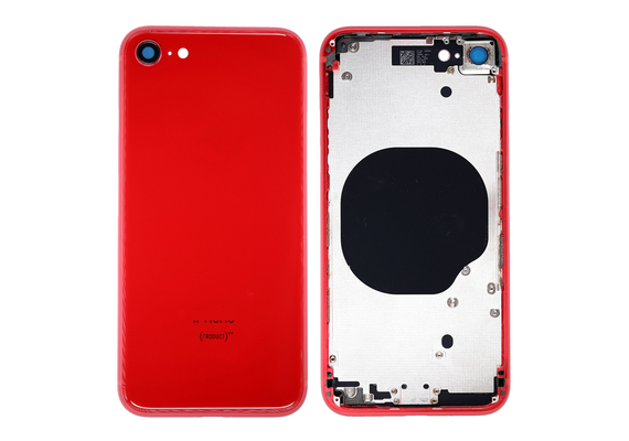 Replacement For iPhone SE 3rd Rear Housing with Frame- Red