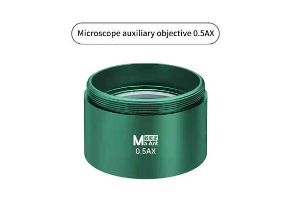 MaAnt Sky Eye T3 Trinocular Stereo Microscope, Option: 0.5AX Objective Lens