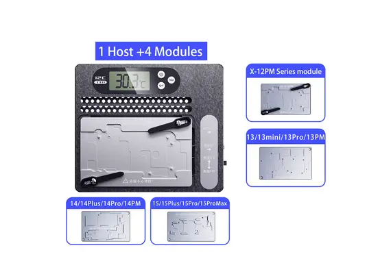 i2c T18 PCB Motherboard Desoldering Station For iPhone X-15 Pro Maxi2c T18 PCB Motherboard Desoldering Station For iPhone X-15 Pro Max