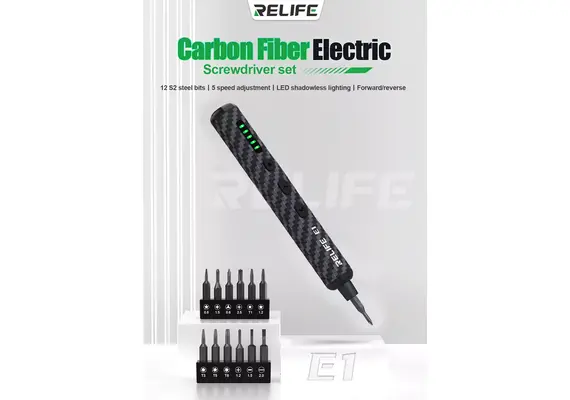 RELIFE E1 Carbon Fiber Electric Screwdriver Set