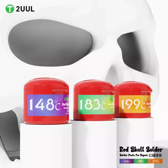 2UUL Red Skull Solder Paste for Repair 50g