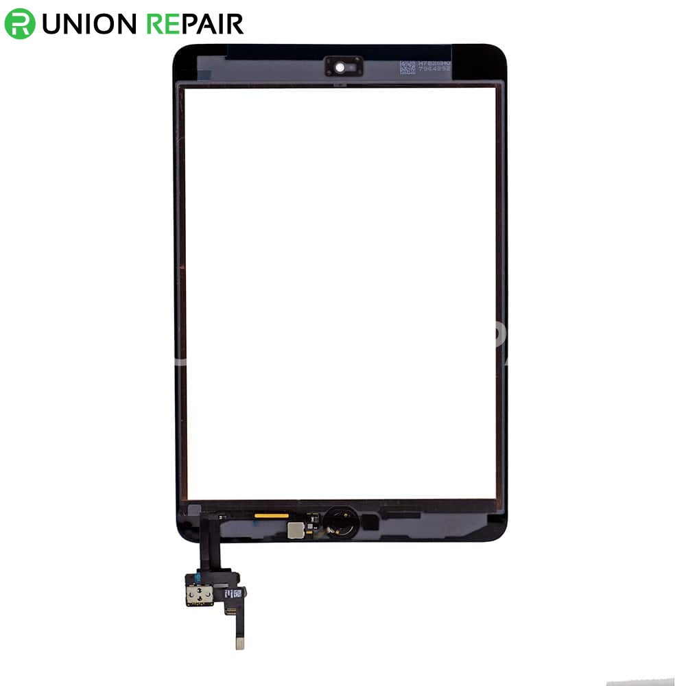 Replacement for iPad Mini 3 Digitizer Assembly With Silver Home Buttom Assembly - White