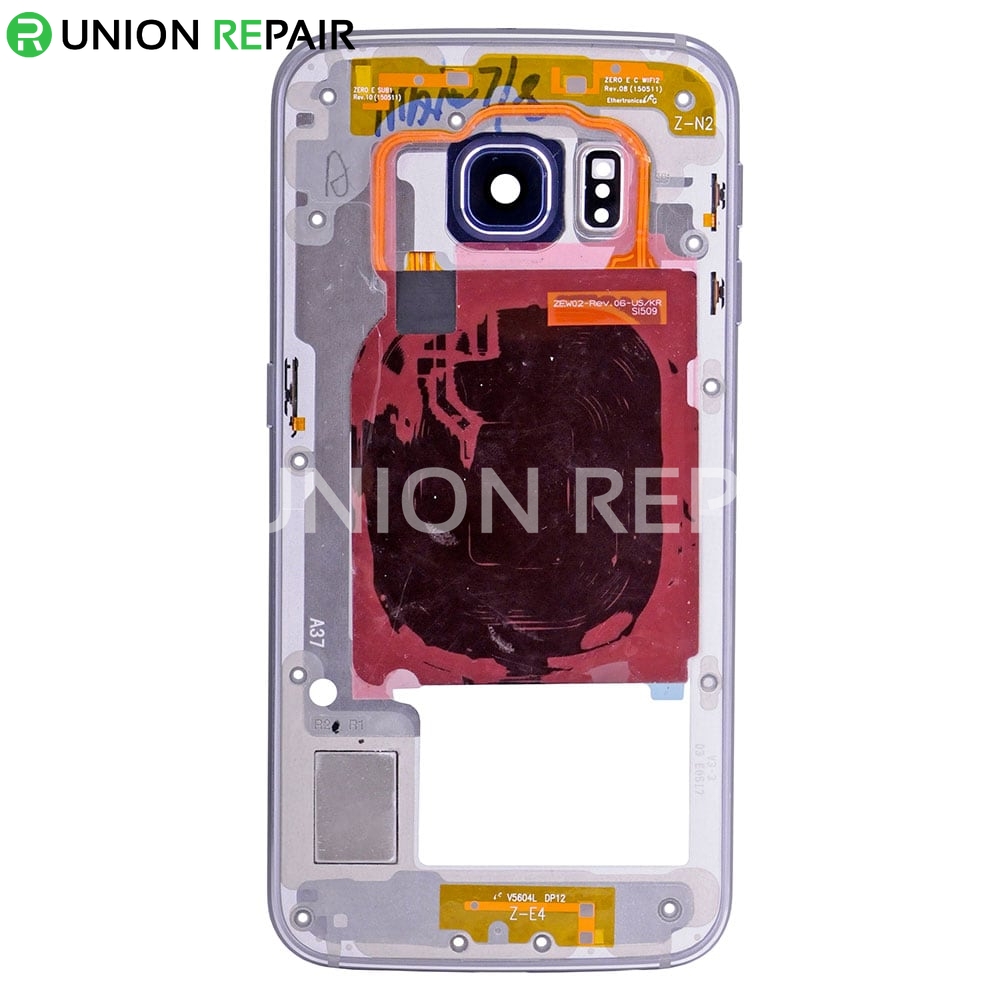 Replacement for Samsung Galaxy S6 Edge SM-G925 Rear Housing Assembly - Grey