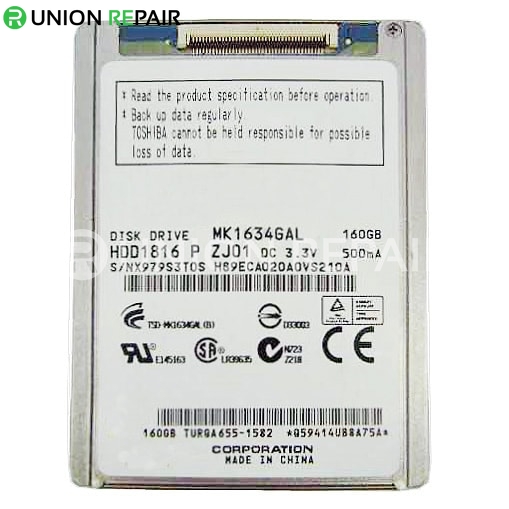 Replacement For Toshiba MK1634GAL 160GB Hard Drive