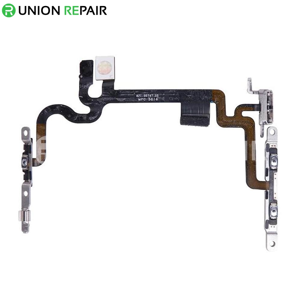 Replacement for iPhone 7 Power Button Flex Cable with Metal Bracket Assembly