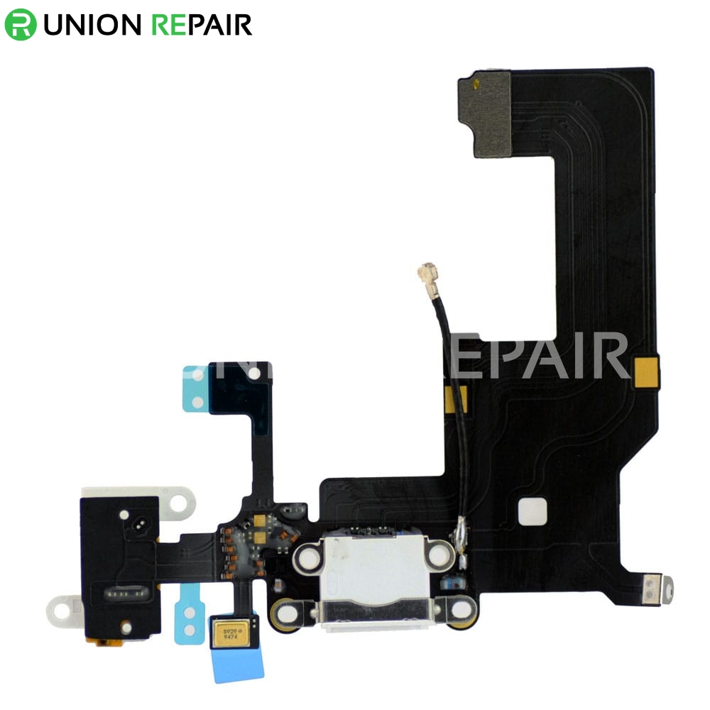 Charger Port Dock Connector Flex Cable with Audio Jack Flex Replacement Part for iPod Touch 5th Gen White 