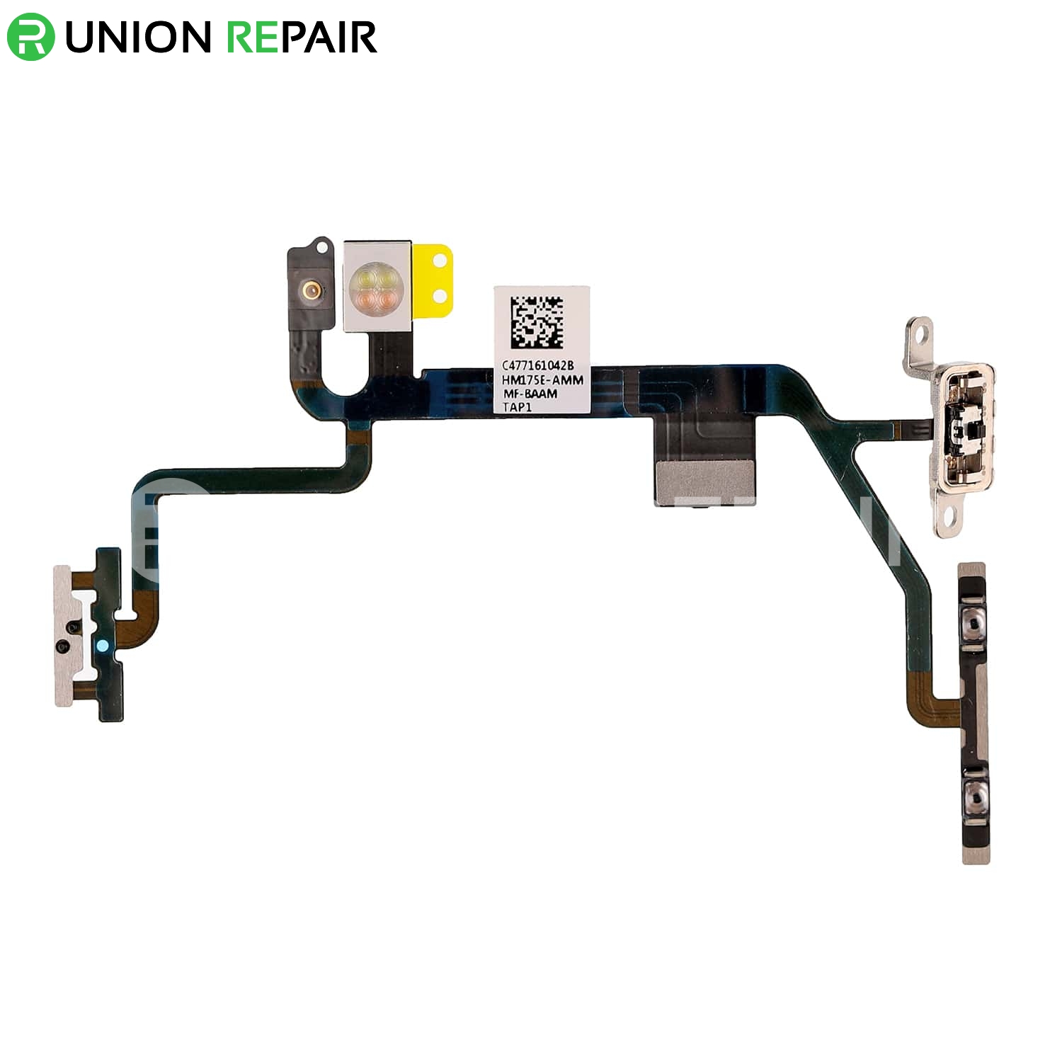 for Apple iPhone 8 Plus with Glue Card CDMA & GSM Power, Volume, Mute Toggle & Microphone Flex Cable 