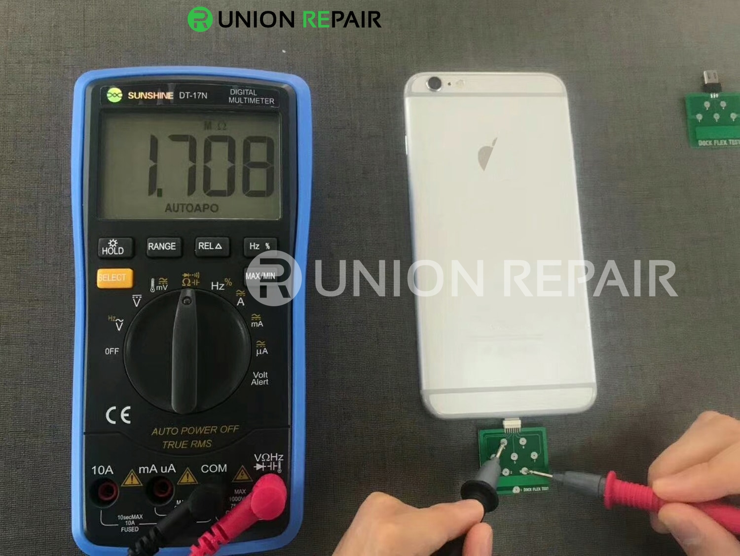 For iPhone USB Dock Pin Test Board