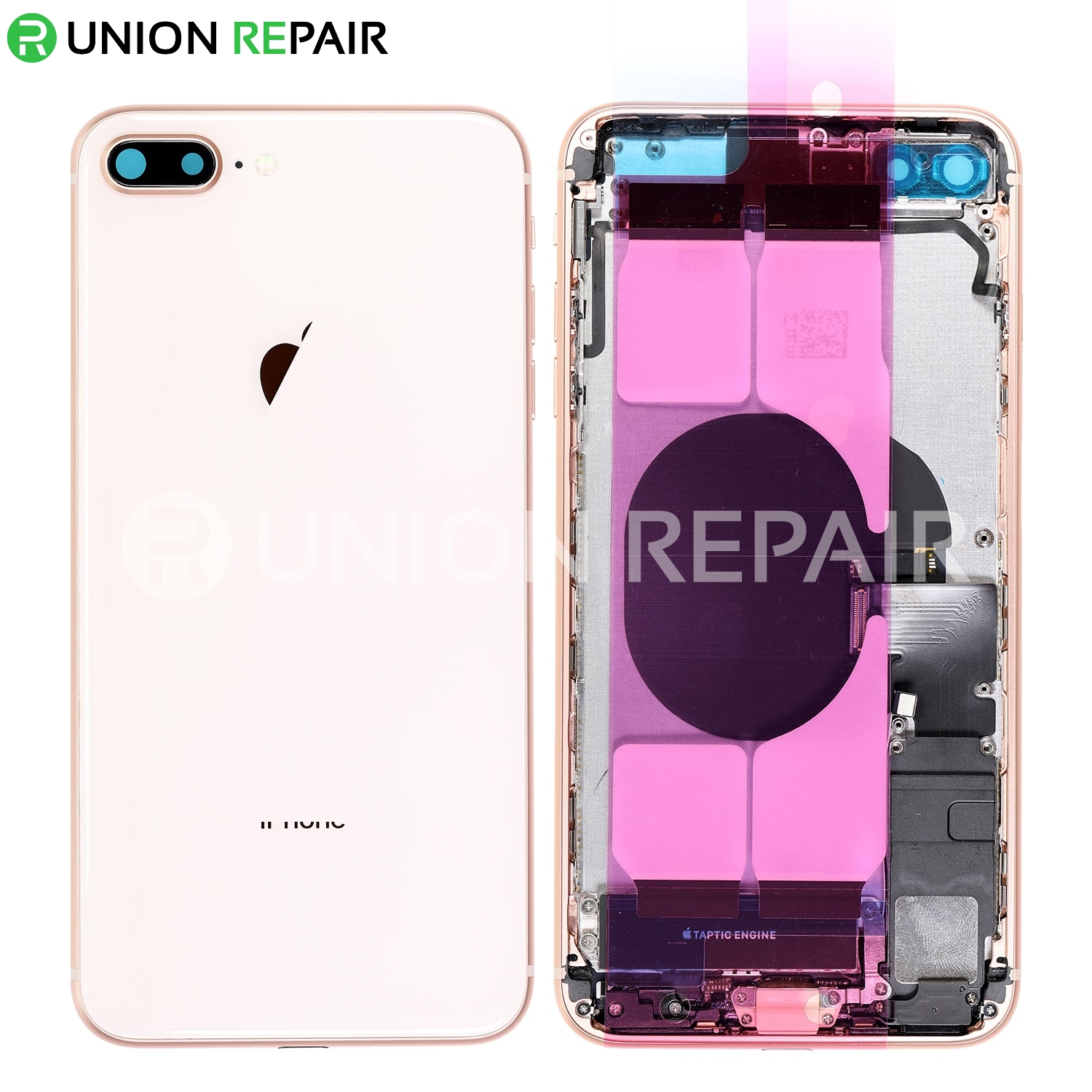 Repair Tool Kit with Pre-Installed Adhesive Black Back Glass Cover Replacement Compatible with iPhone 8 Plus 5.5 Inches All Carriers with Installation Manual 