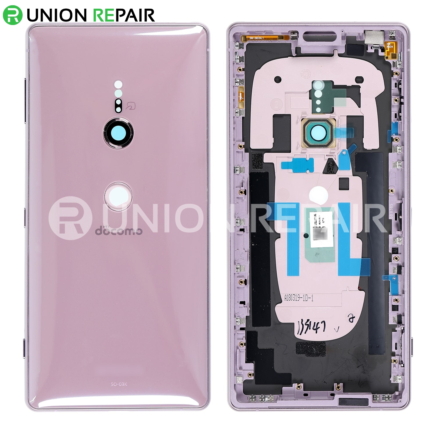 Replacement for Sony Xperia XZ2 Back Cover with Middle Frame - Ash ...