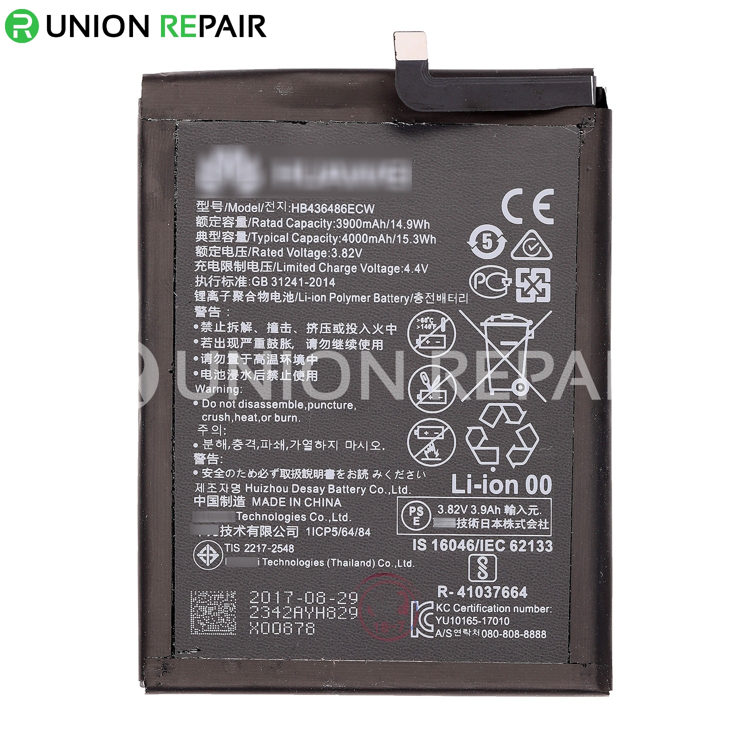 Replacement for Huawei Mate 10 Battery 4000mAh