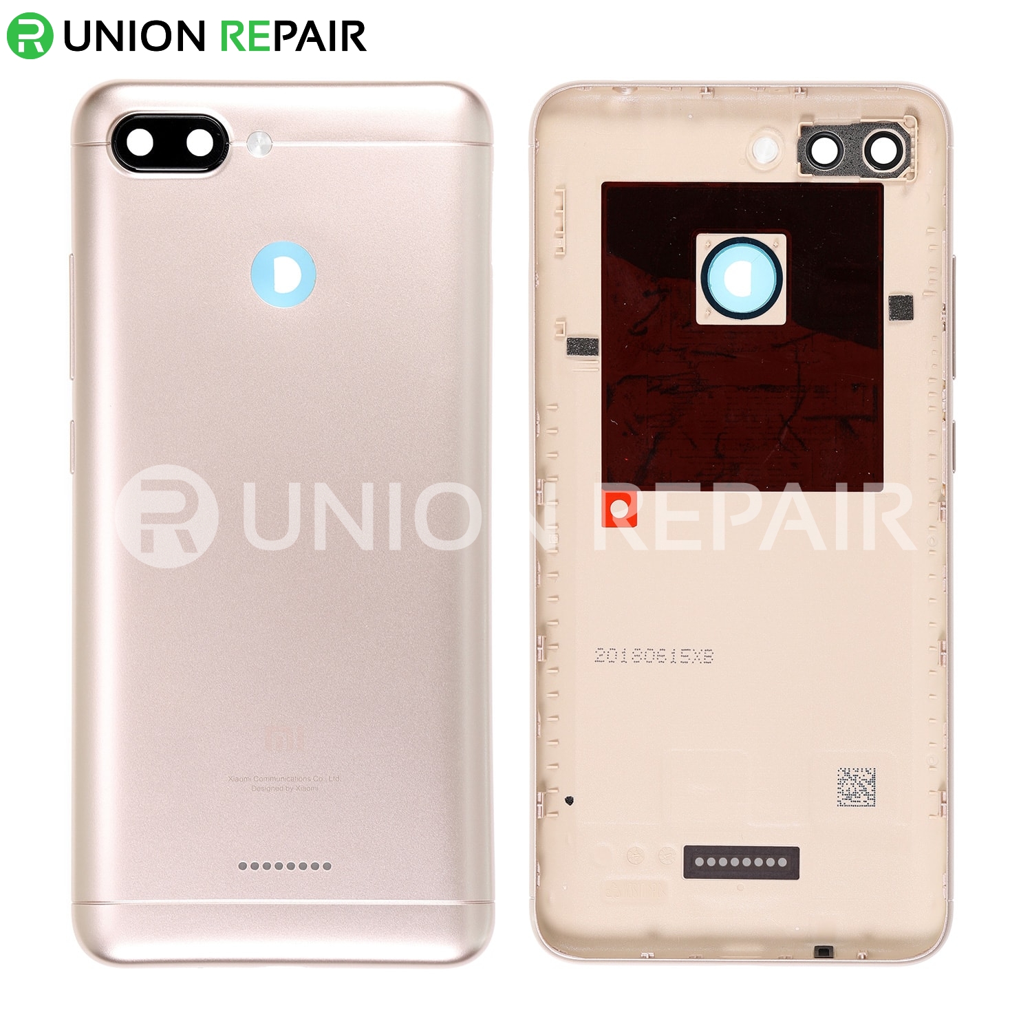Replacement for RedMi 6 Back Cover - Gold