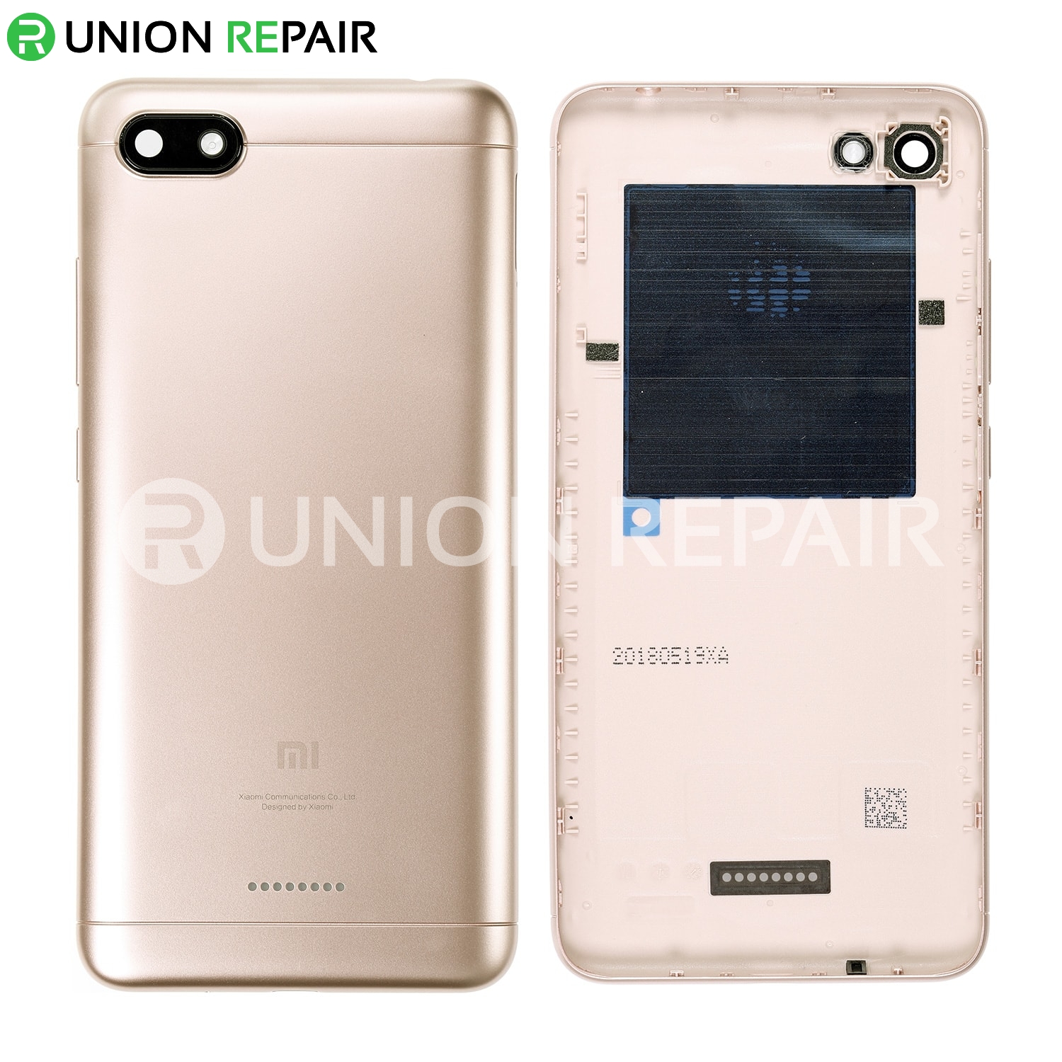 Replacement for RedMi 6A Back Cover - Gold