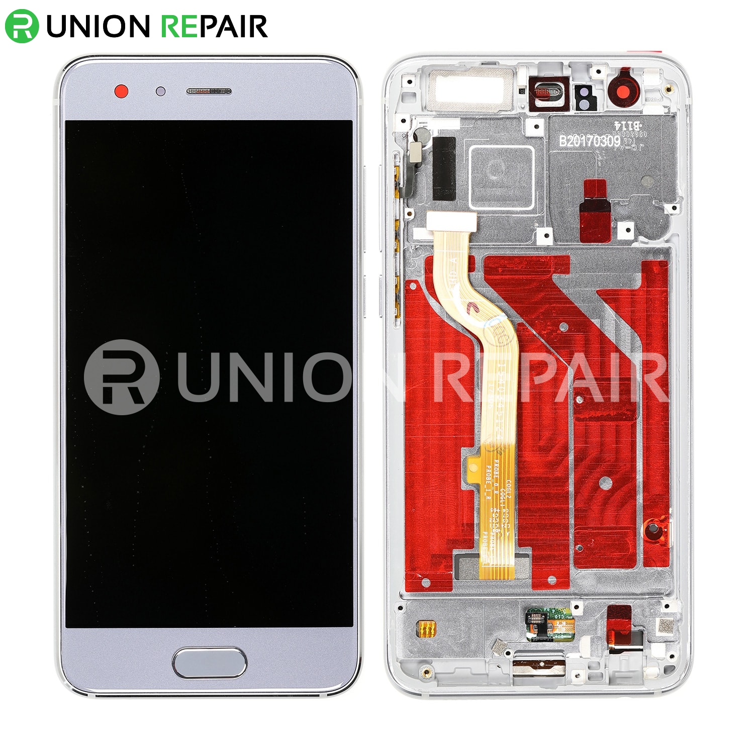 Replacement for Huawei Honor 9 LCD Screen Digitizer with Frame - Glacier Grey