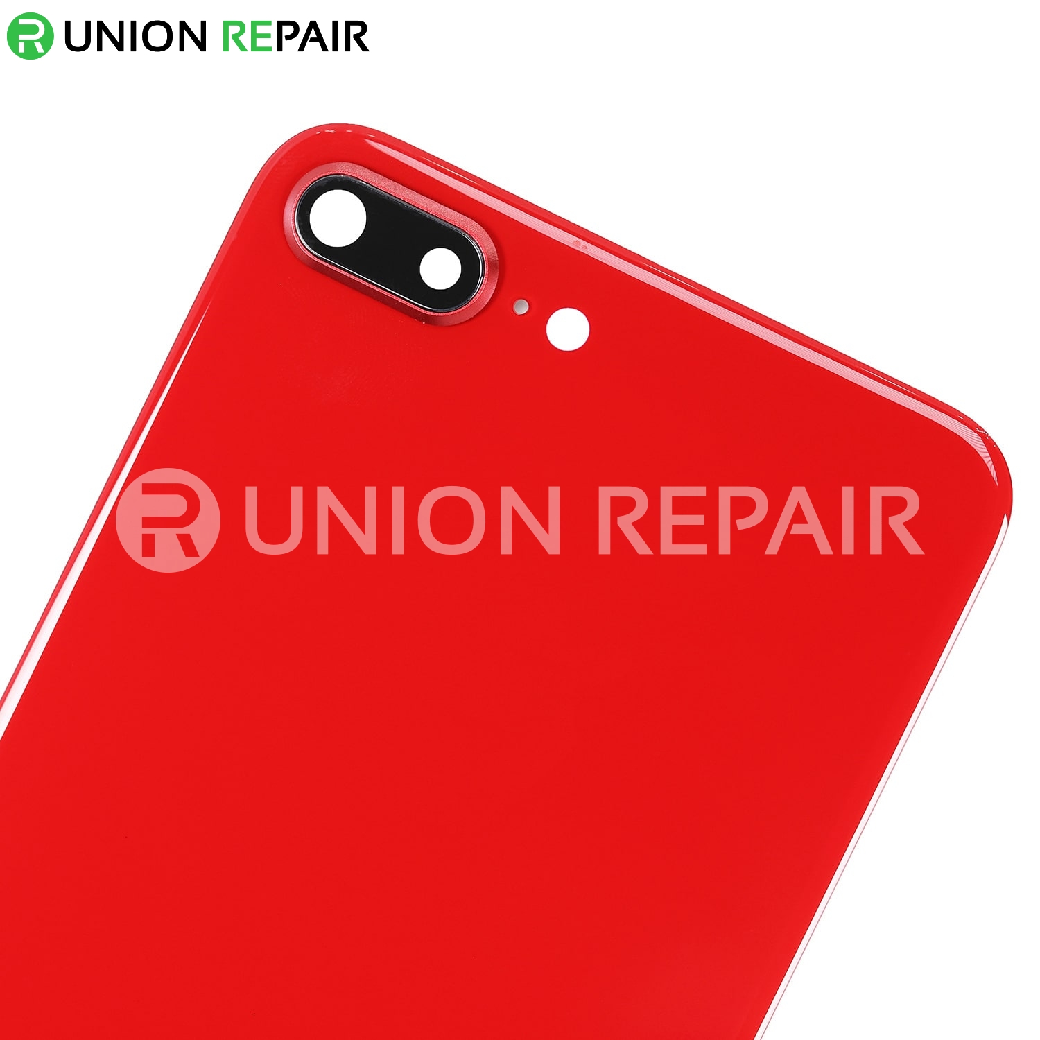 Replacement for iPhone 8 Plus Back Cover with Camera Holder - Red