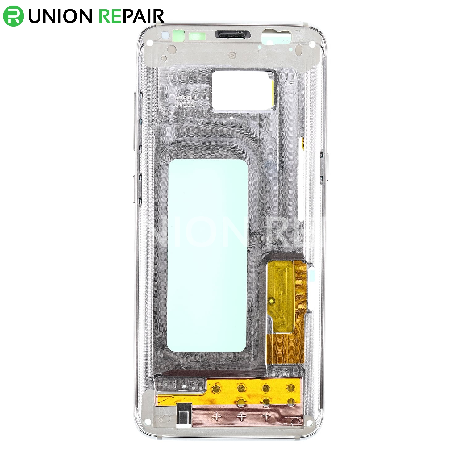 for Samsung Galaxy S8 with Glue Card Arctic Silver Rear Aftermarket Housing 