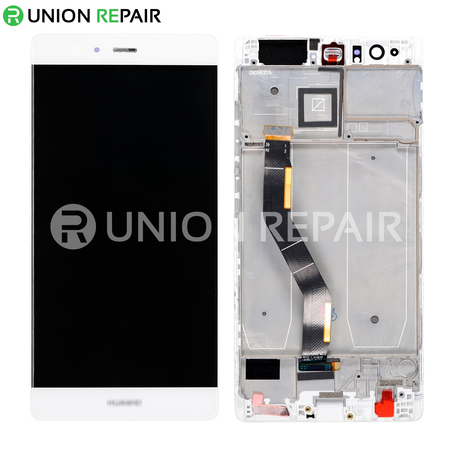Replacement for Huawei P9 Plus LCD Digitizer Assembly with Frame - White