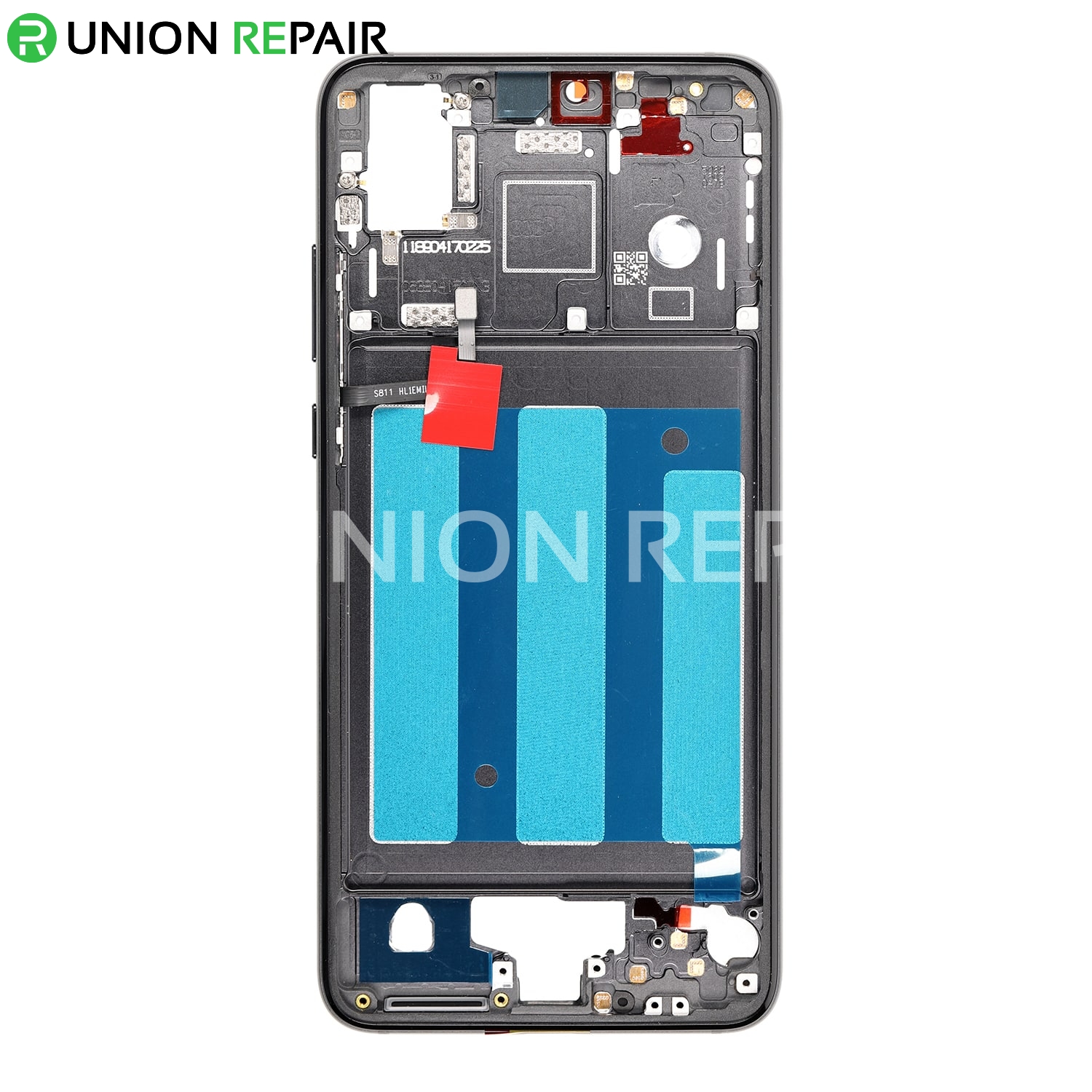 Replacement for Huawei P20 Front Housing LCD Frame Bezel Plate - Black