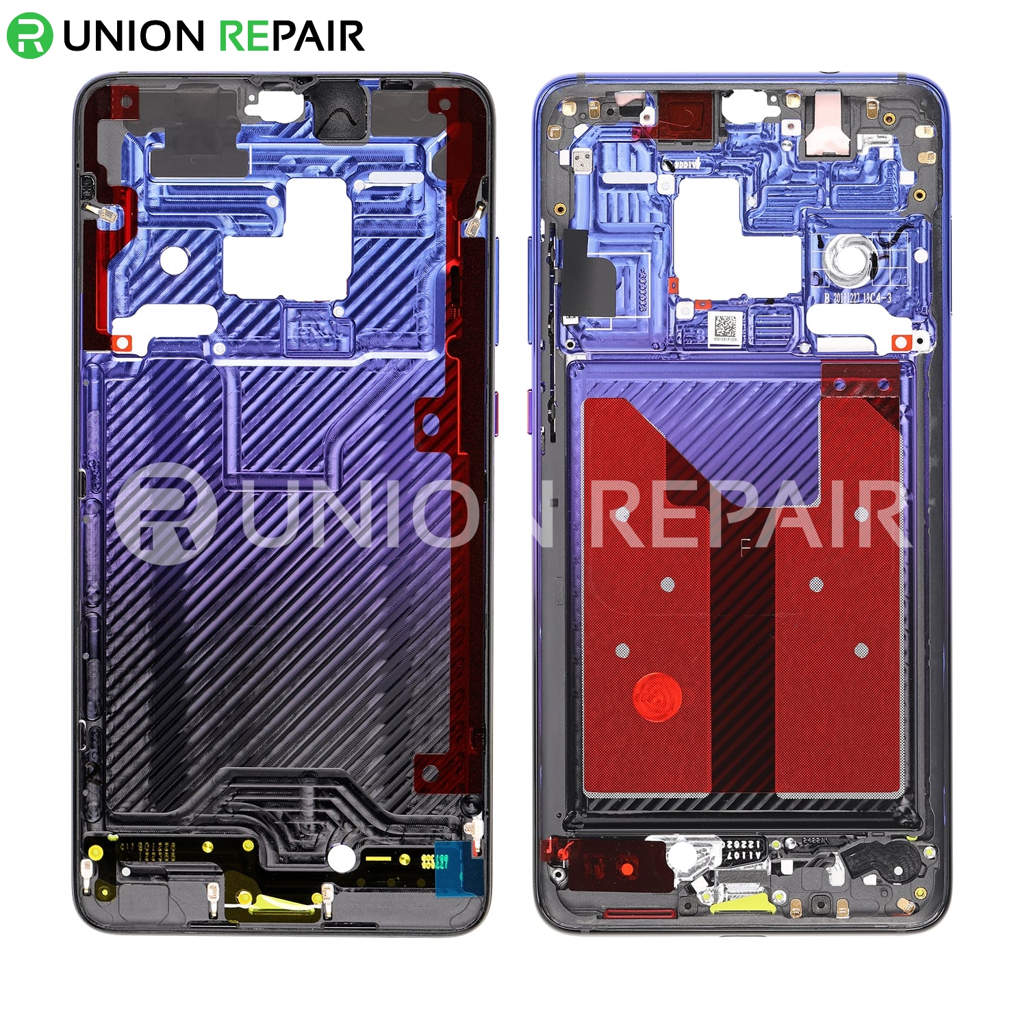 Replacement for Huawei Mate 20 Front Housing LCD Frame Bezel Plate - Twilight