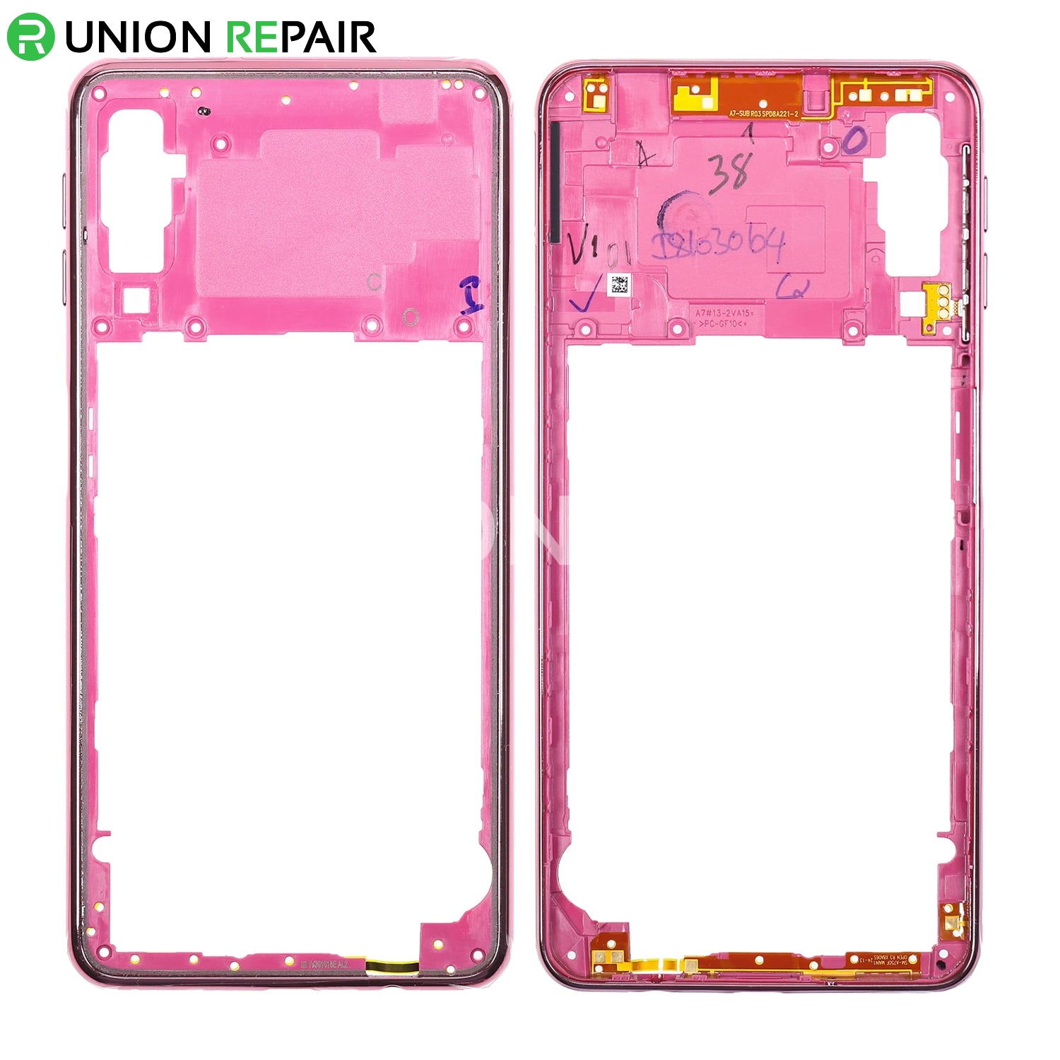 Replacement for Samsung Galaxy A7 (2018) SM-A750 Rear Housing - Pink