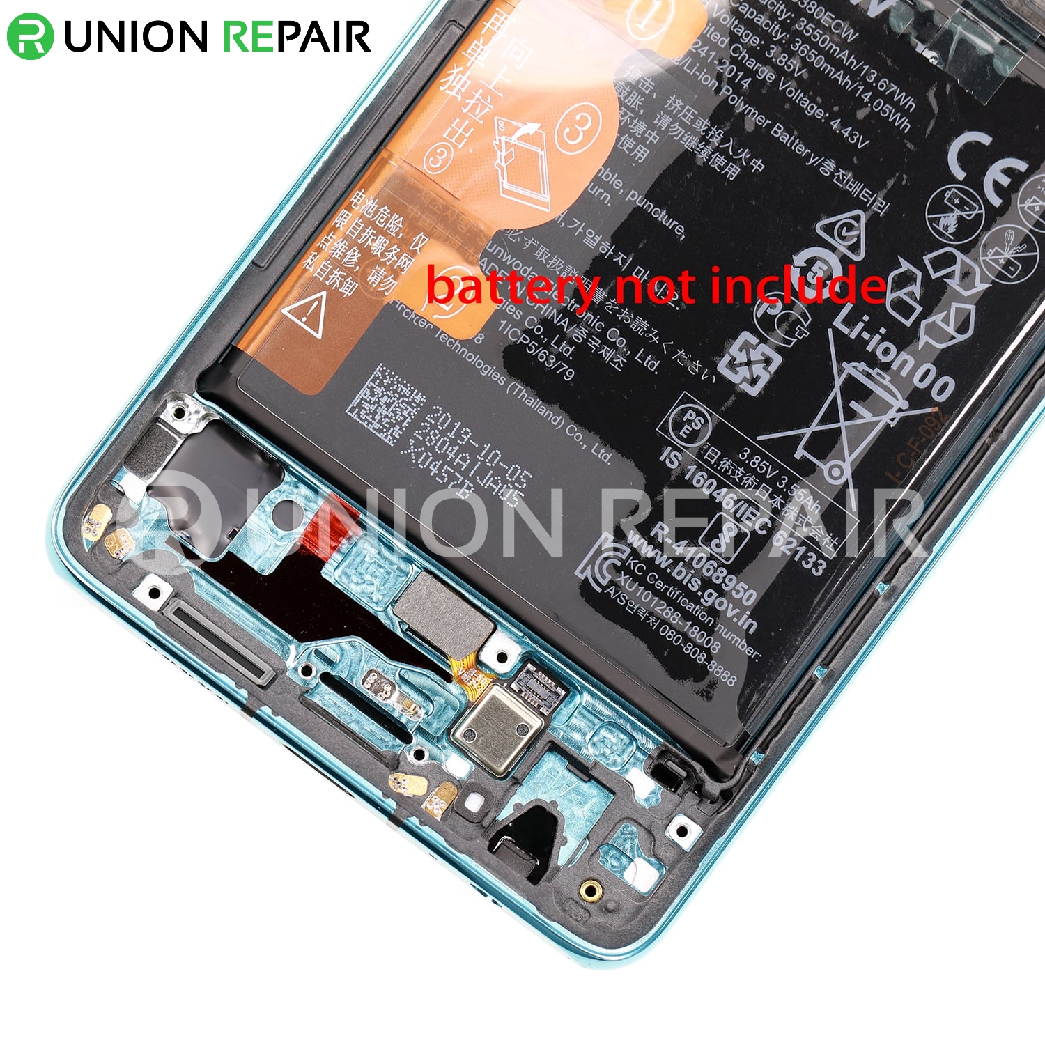 Replacement for Huawei P30 LCD Screen Digitizer Assembly with Frame - Aurora