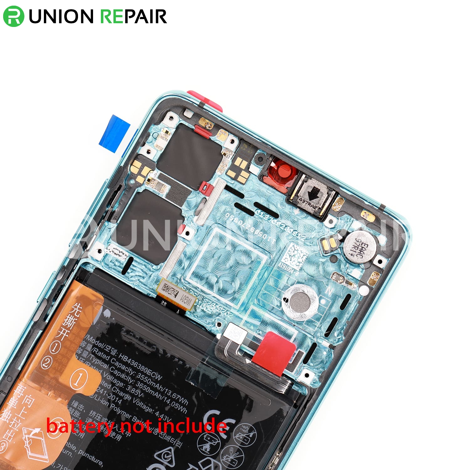 Replacement for Huawei P30 LCD Screen Digitizer Assembly with Frame - Aurora