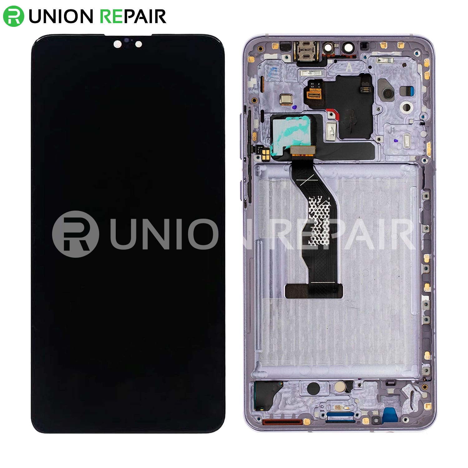 Replacement for Huawei Mate 30 LCD Screen Digitizer Assembly with Frame - Silver