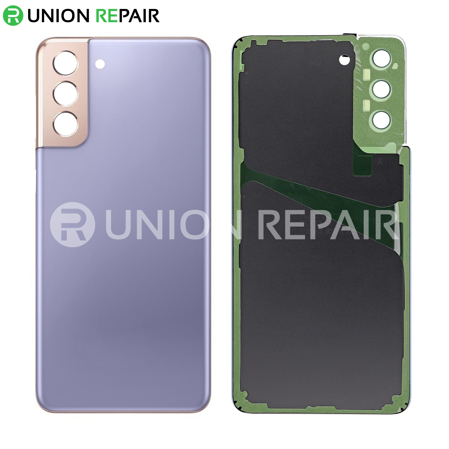 Replacement For Samsung Galaxy S21 Plus Battery Door With Camera Holder Violet