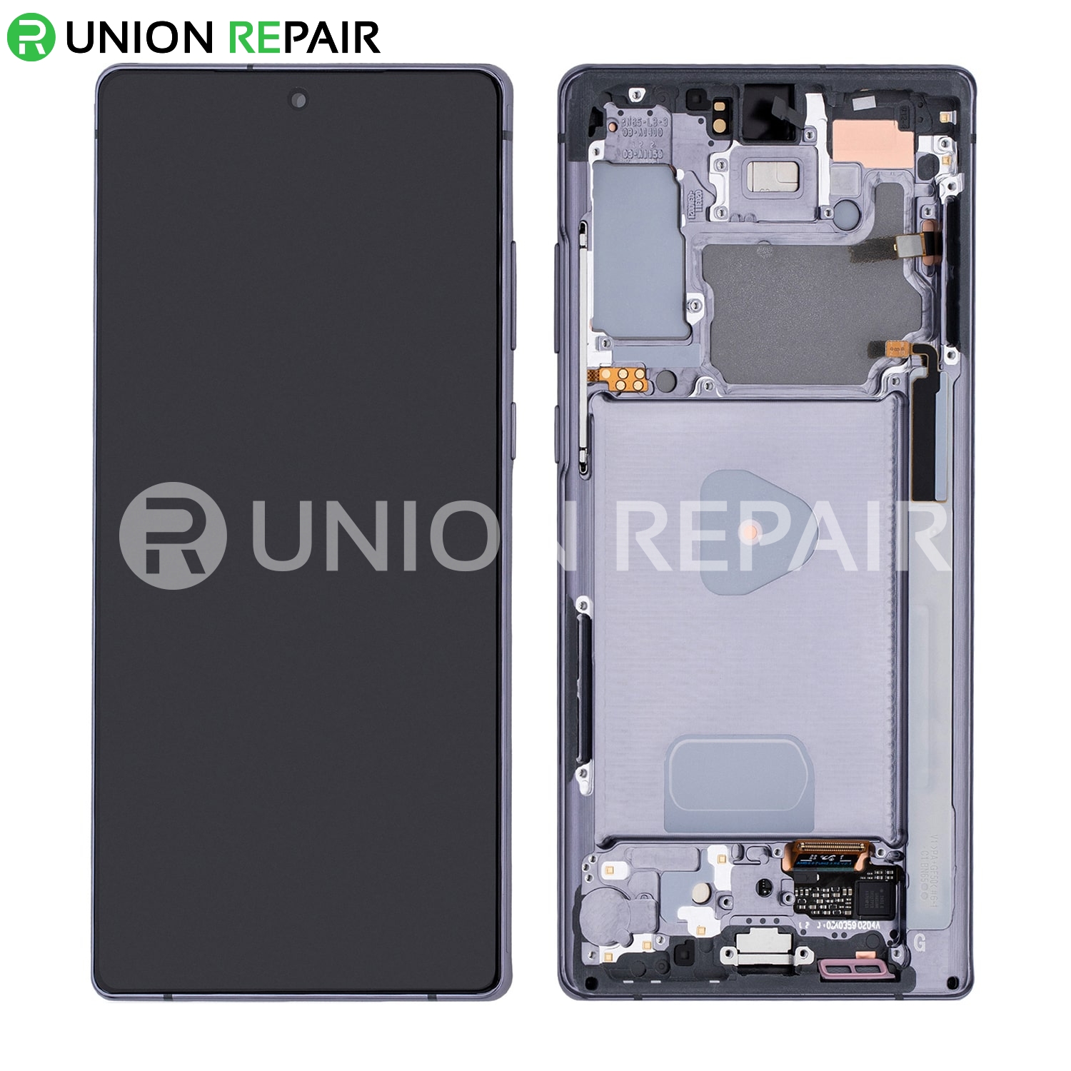 Replacement for Samsung Galaxy Note 20 OLED Screen Assembly with Frame - Mystic Gray