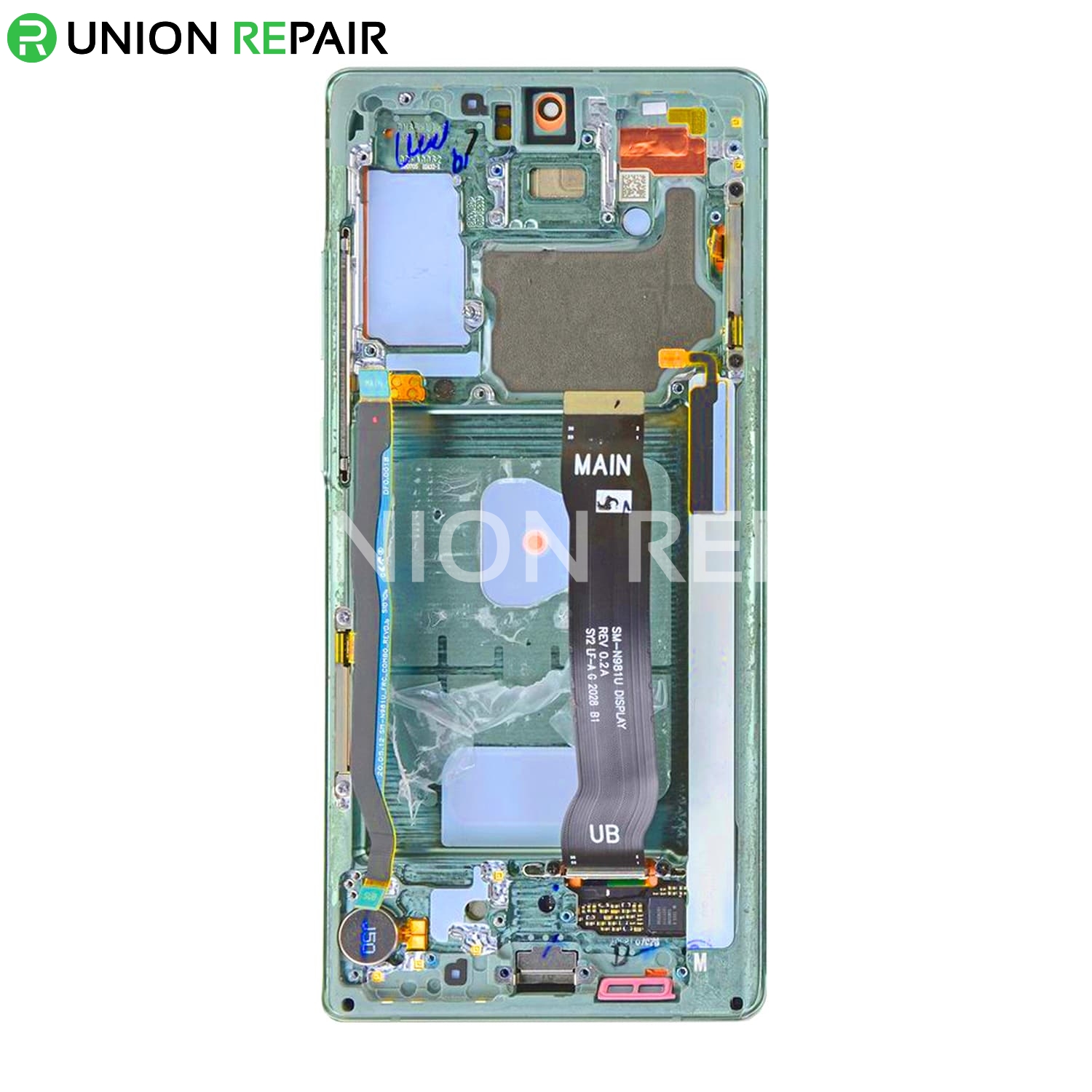 Replacement for Samsung Galaxy Note 20 OLED Screen Assembly with Frame - Mystic Green