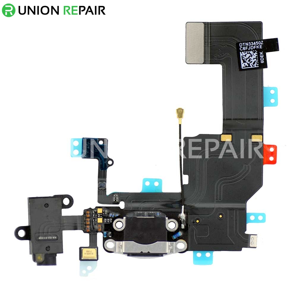 Replacement for iPhone 5C Dock Connector Flex Cable Black