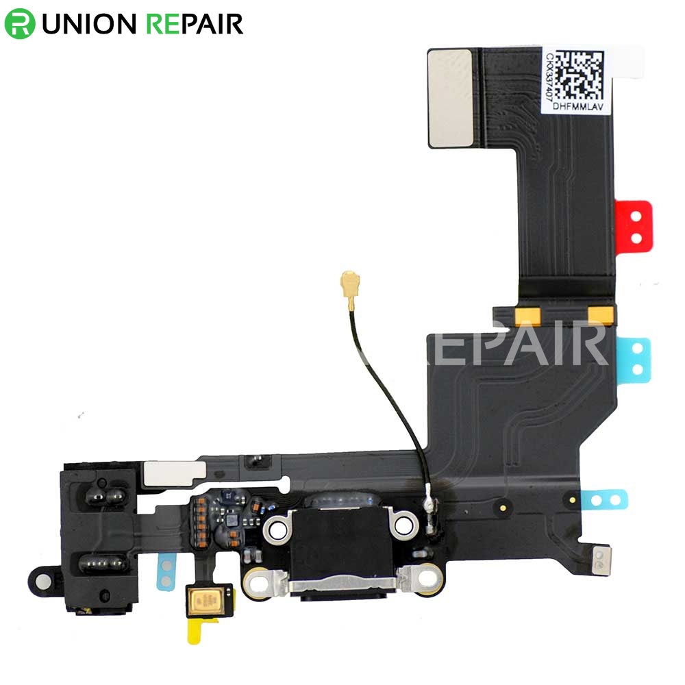 Continent Denk vooruit ritme Replacement for iPhone 5S Dock Connector Flex Cable Black