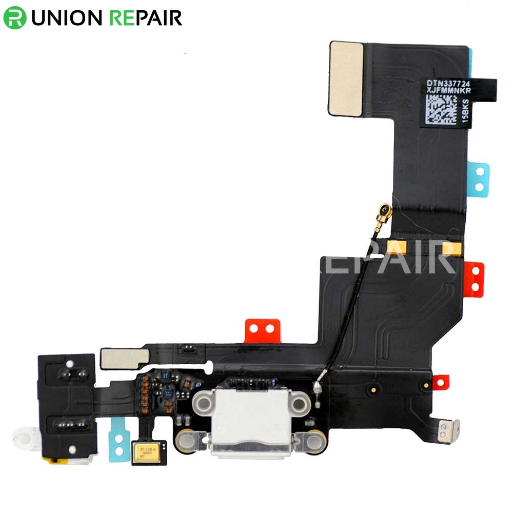 Frustrerend Kenia levering Replacement for iPhone 5S Dock Connector Flex Cable White