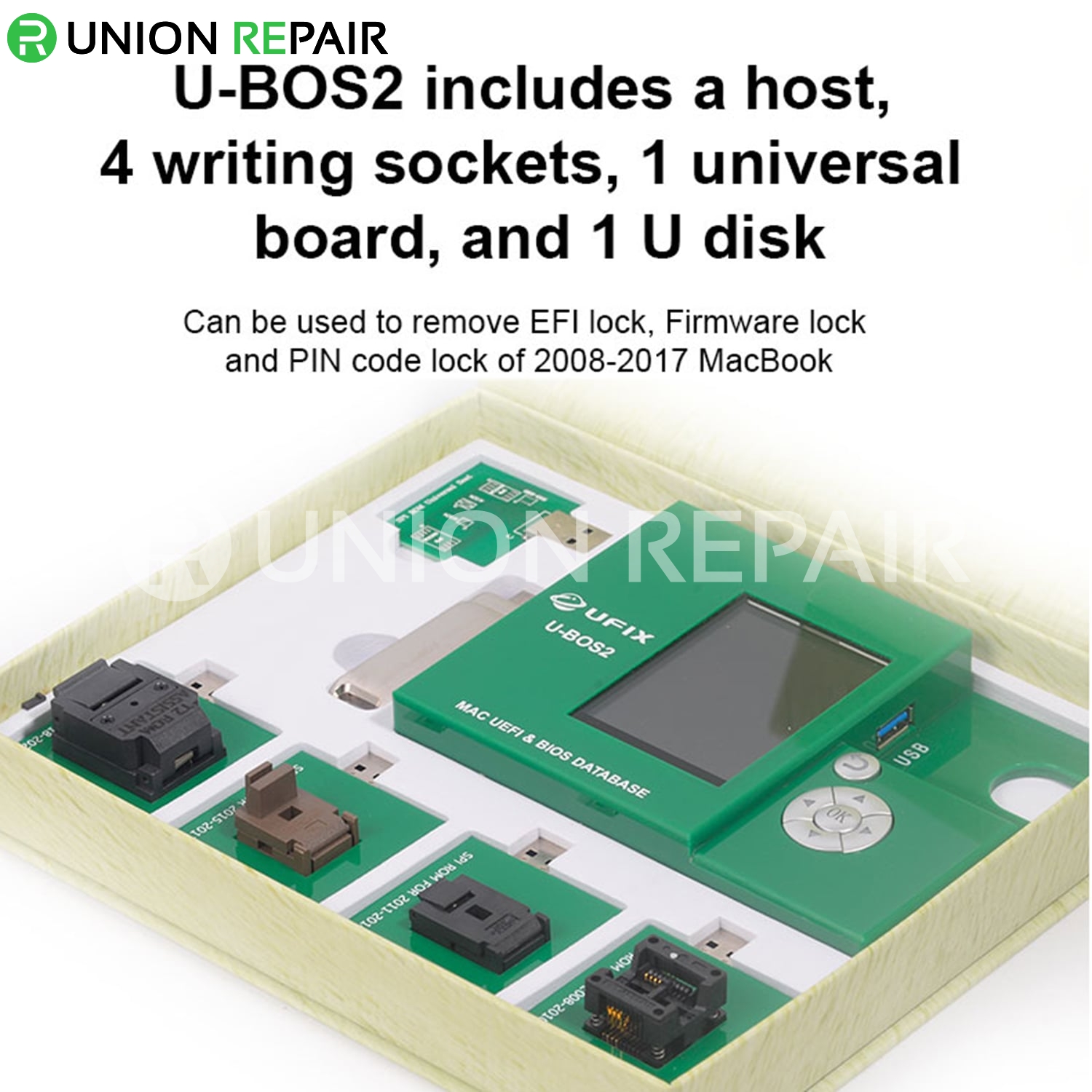 UFIX U-BOS2 Data Assistant for MacBook UEFI & BIOS Database Read Write Backup Repair