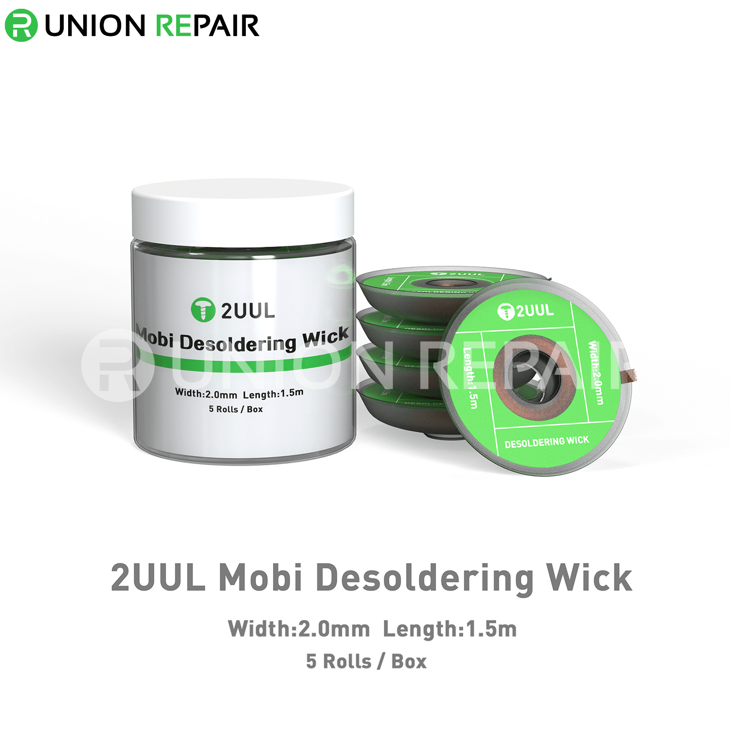 2UUL Mobi Desoldering Wick CY2015 (5 Rolls/Box)