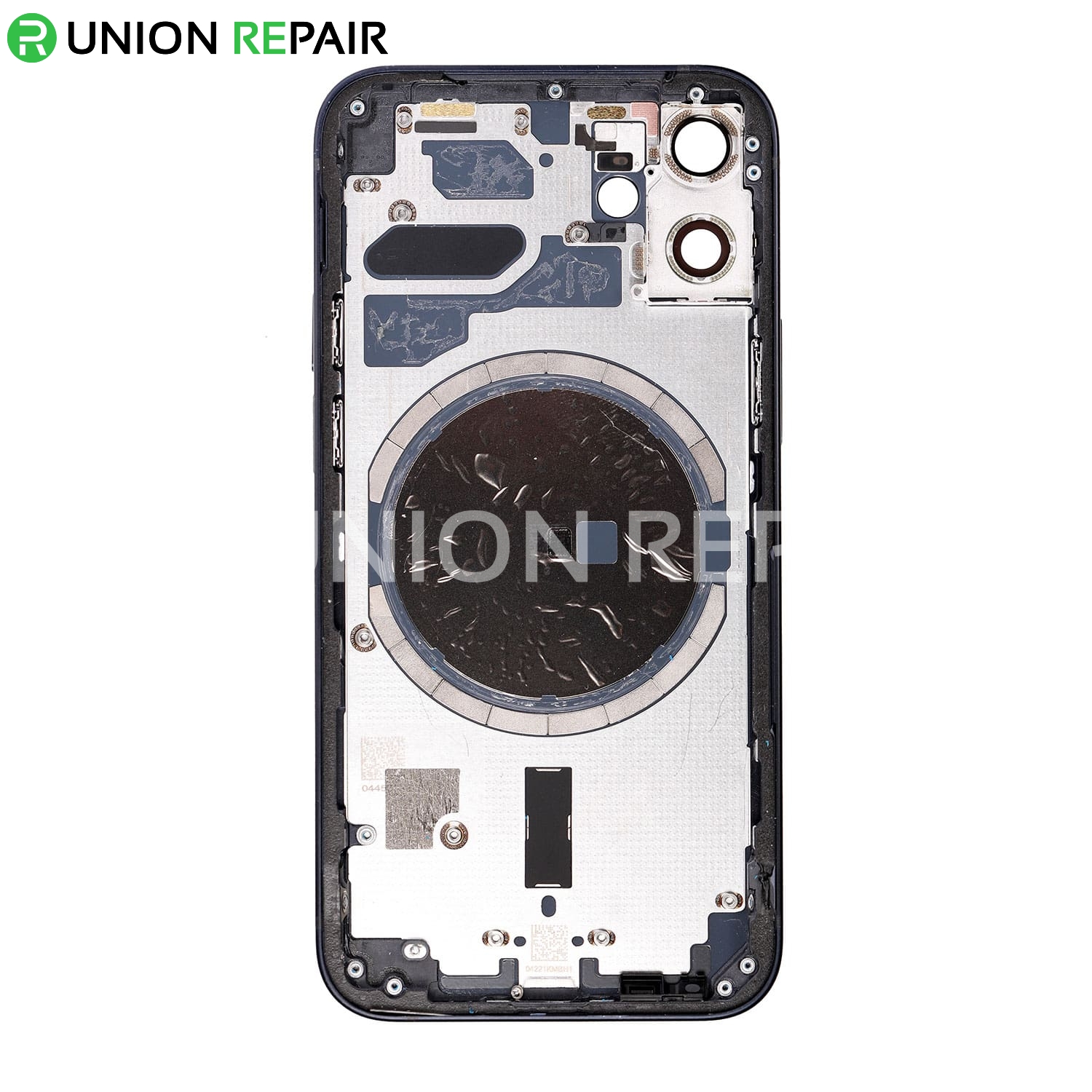 Replacement For iPhone 12 Mini Rear Housing with Frame - Black
