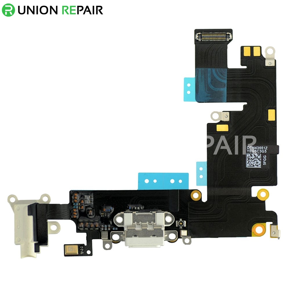 Charging Port Charger Dock Headphone Audio Flex Cable for iPhone 6 4.7'' White 