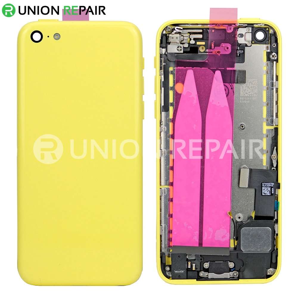 Replacement for iPhone 5C Back Cover Full Assembly - Yellow