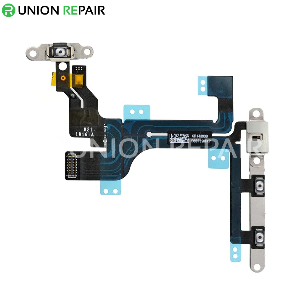 Replacement for iPhone 5C Power ON/OFF Control Flex Cable with Metal Bracket Assembly